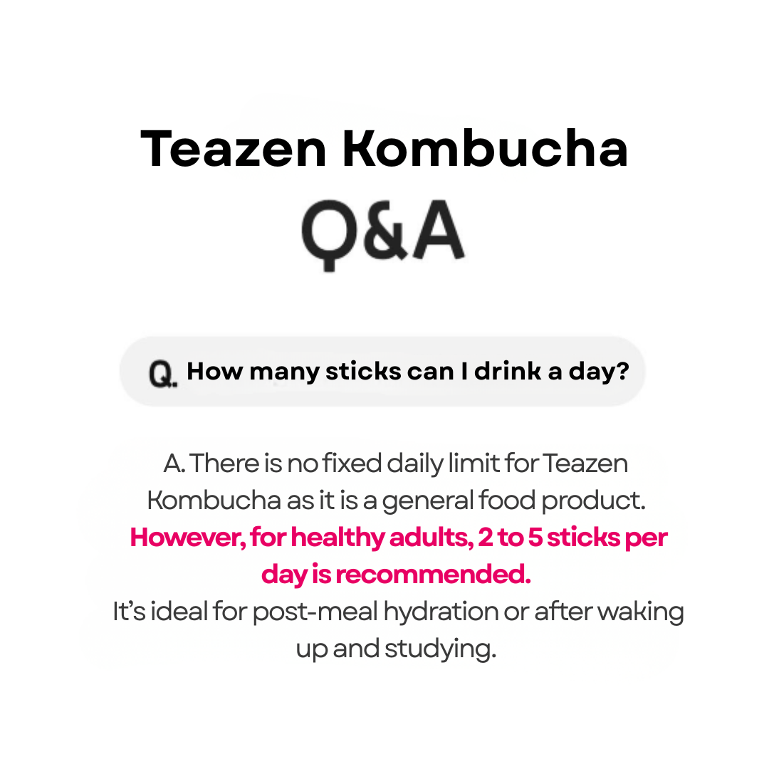 [SG Stock] TEAZEN Kombucha 10 Flavors (10T) / Korean Authentic Probiotic Drink | Slimming Iced Tea | Zero Sugar | Low calorie
