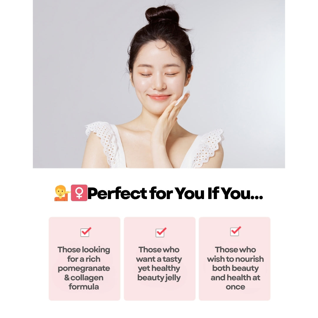 [CHUNHO N CARE] Pomegranate Collagen Jelly 1 Box (10ml * 30Sticks) / 천호엔케어 콜라겐 담은 석류젤리 1박스(30포)