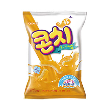 Crown Cornchi  Cheese Cream Snack 66g/크라운 콘치 치즈크림 66g