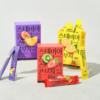 [Aroma Ville]Stevia Kombucha(Lemon/Strawberry Kiwi/Pineapple Passion Fruit) 5g × 10 stick 스테비아 콤푸차 (레몬/딸기키위/파인애플 패션후르츠)