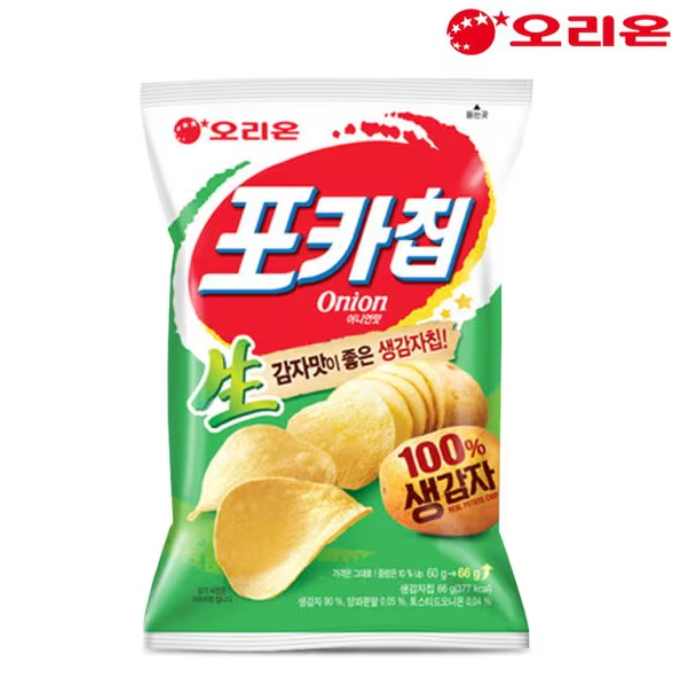 [Bundle of 2] Orion Poca Chips onion flavored 66g/ 오리온 포카칩 어니언 맛 66g