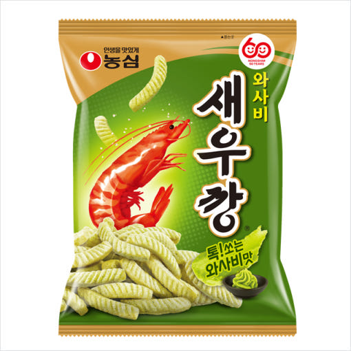 [Nongshim]Wasabi Shrimp Chips 70g 농심 와사비 새우깡 70g