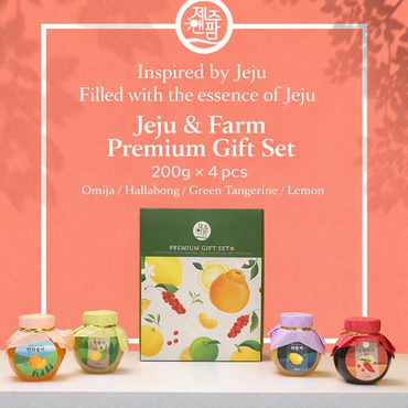 [JejuNfarm] Jeju Premium Tea Gift Set 4 types / 제주앤팜 프리미엄 기프트 차 4종 세트