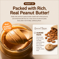 [Sirujoa] Unhardened Peanut Butter Red Bean Angkko Slices Rice Cake (8 pcs,360g) / 시루조아 땅콩버터 앙꼬절편 8개입 (360g)