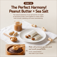 [Sirujoa] Unhardened Peanut Butter Red Bean Angkko Slices Rice Cake (8 pcs,360g) / 시루조아 땅콩버터 앙꼬절편 8개입 (360g)