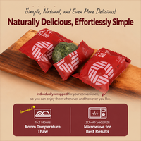 [Sirujoa] Unhardened Ramie Leaf Red Bean Pounded Rice Cake (10pcs,500g) / 시루조아 모시팥 절구떡 10개입 500g