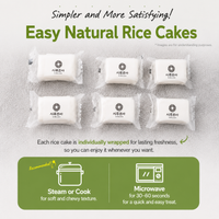 [Sirujoa] Watermelon Steamed Rice Cake (6pcs, 420g) / 시루조아 수박 설기 6개입 420g