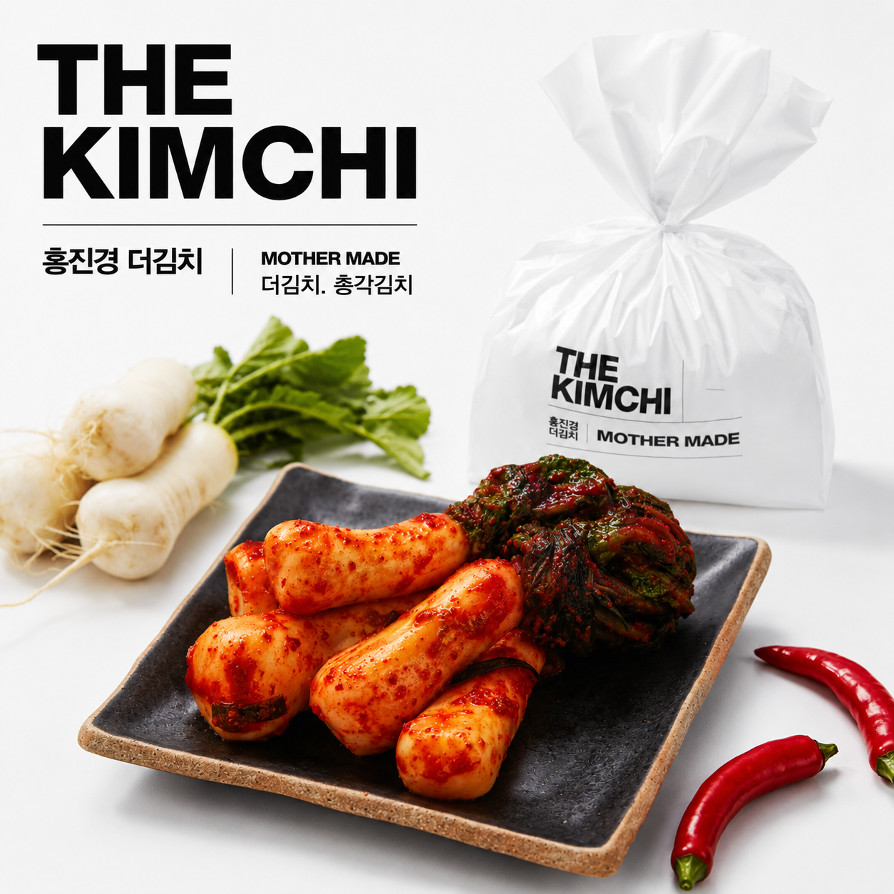 [THE KIMCHI] Radish Kimchi 1kg 홍진경 더김치 총각김치 1kg