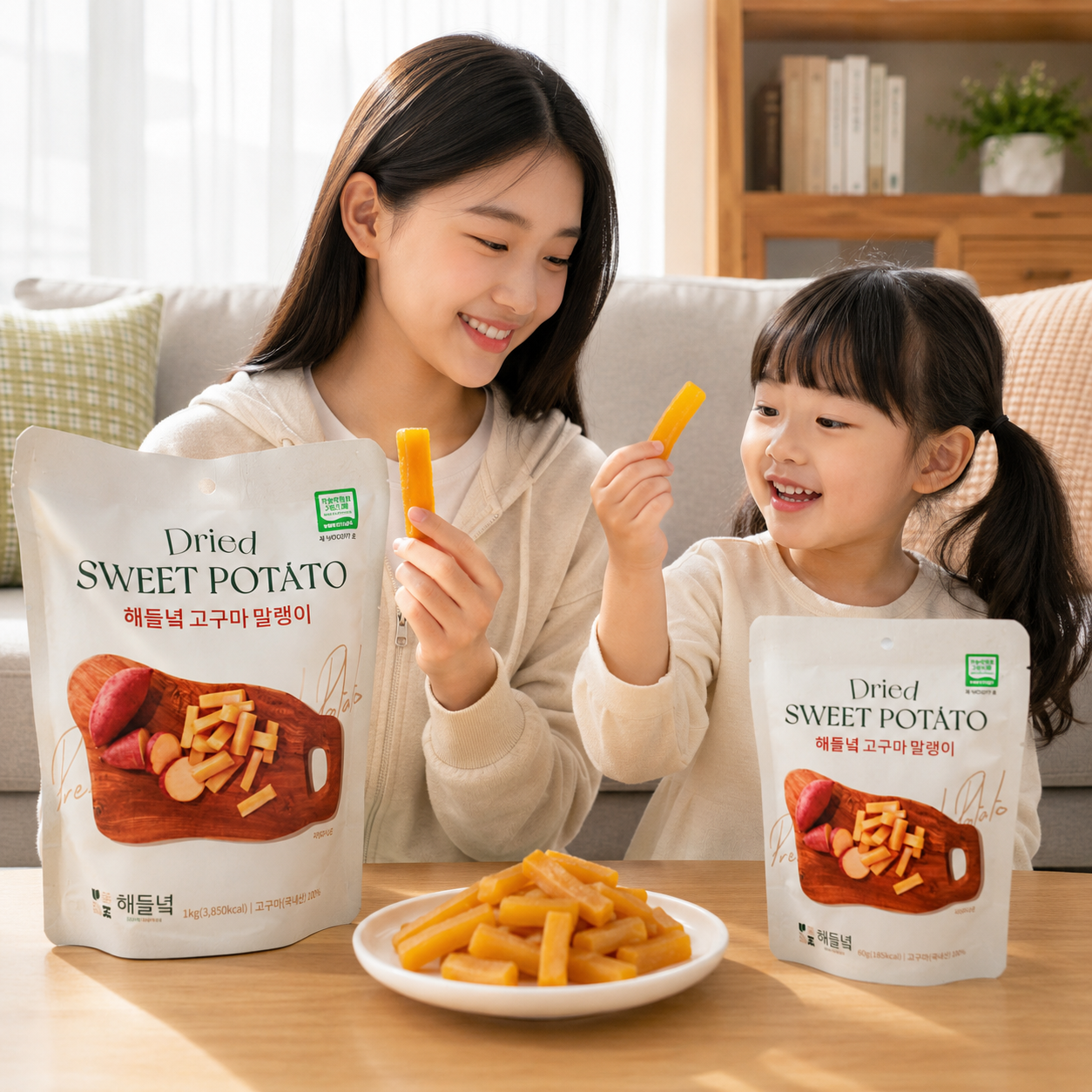 [HDN]Organic Dried Sweet Potato 60g 해들녘 무농약 황토 고구마 말랭이 60g