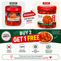 [ChanChanChan] Korean Authentic Kimchi Sliced Cabbage Kimchi 400G / 1KG Bundle Sales / Made in Korea