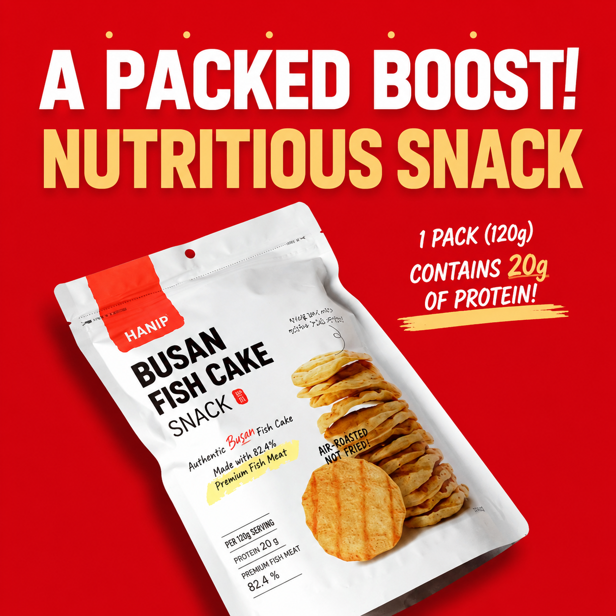 [SUH] One Bite Busan Fish Cake Sheet 50g 한입 부산어포 50g