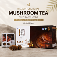 [CH] Premium Mushroom Wellness Drink 80ml*30 Pouches / 천효 상황버섯 발효차 80ml*30포