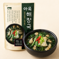 [cook&life] Korean Mallow Leaf Soup with Clams (Auk Haejangguk) 500g 쿡앤라이프 아욱해장 500g