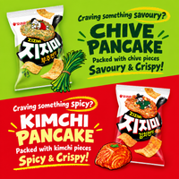 [Bundle][Orion]JIjimi Pancake Snack ( Chives/Kimchi) 58g 오리온 지지미 김치전/부추전 스낵 58g