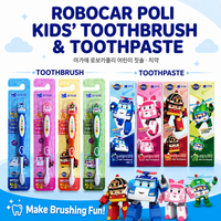 [AGA-AE]Robocar Poli Kid's Toothbrush/Toothpaste 80g 아가애 로보카폴리 유아 어린이 치약 80g