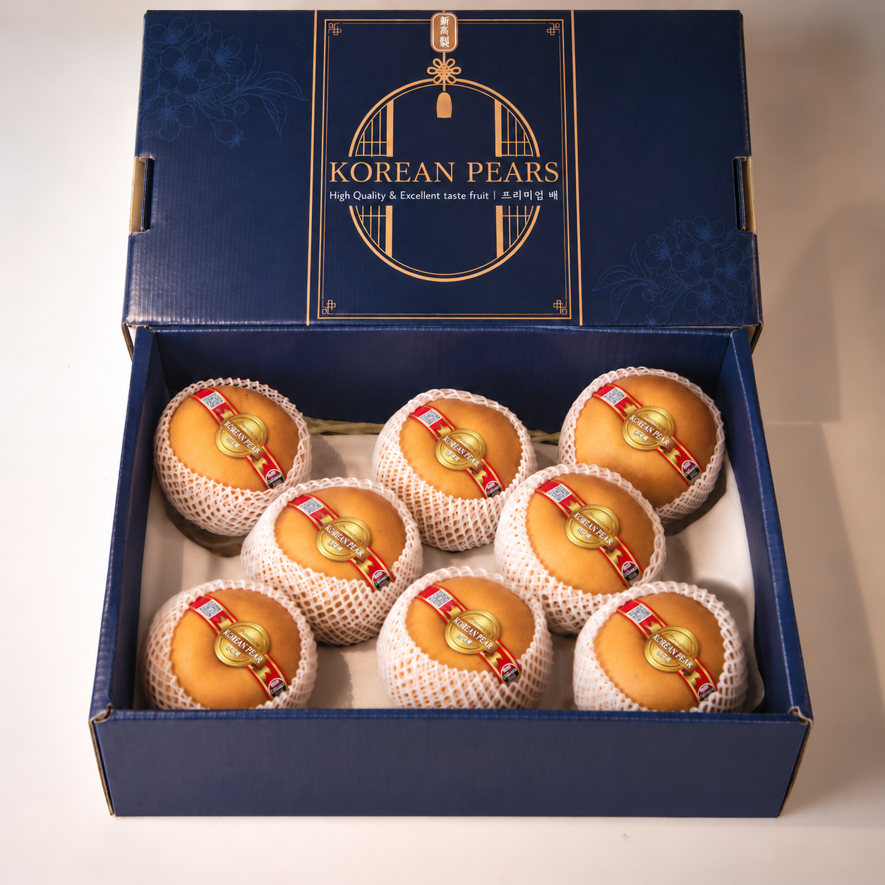 [Chuseok] Premium Singo Pear Gift Set 5kg (6–8 Pears) 신고배 명품 선물세트 5kg(6~8과)