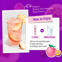 [DS] Apple Cider Vinegar Kombucha Peach Passion Fruit 5gx10stick 동서 애사비 콤부차 피치 패션프룻 5g*10