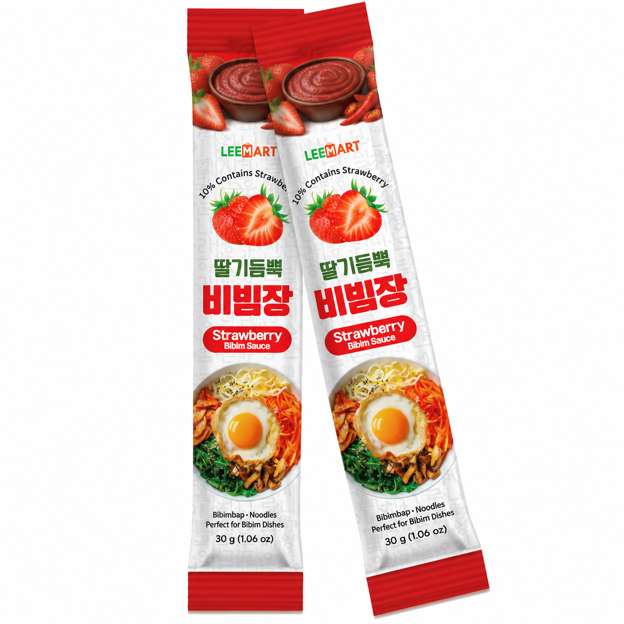 [Todang] Strawberry Bibim Sauce(Chilli Paste) 30gx5 sticks 토당 딸기 비빔장(고추장) 스틱 30gx5개 / Made in Korea