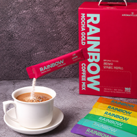 [Aroma Ville] Rainbow Mocha Gold Coffee Mix (12gx100sticks) 아로마빌 레인보우 모카골드 커피믹스 (12gx100개입)