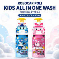 [AGA-AE]Robocar Poli Kids All-in-One Wash 400g 아가애 로보카폴리 키즈 올린원 워시 400g
