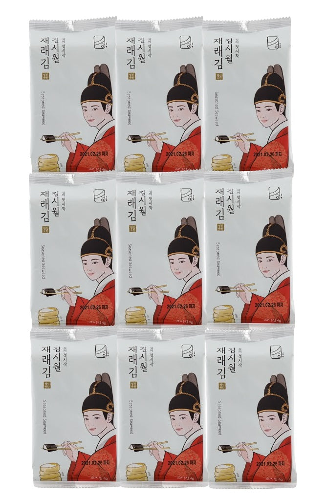[GIMSIWOL] Seasoned Seaweed 9 Pack 12 Pack  / 김시월 도시락 재래김 9봉 12봉