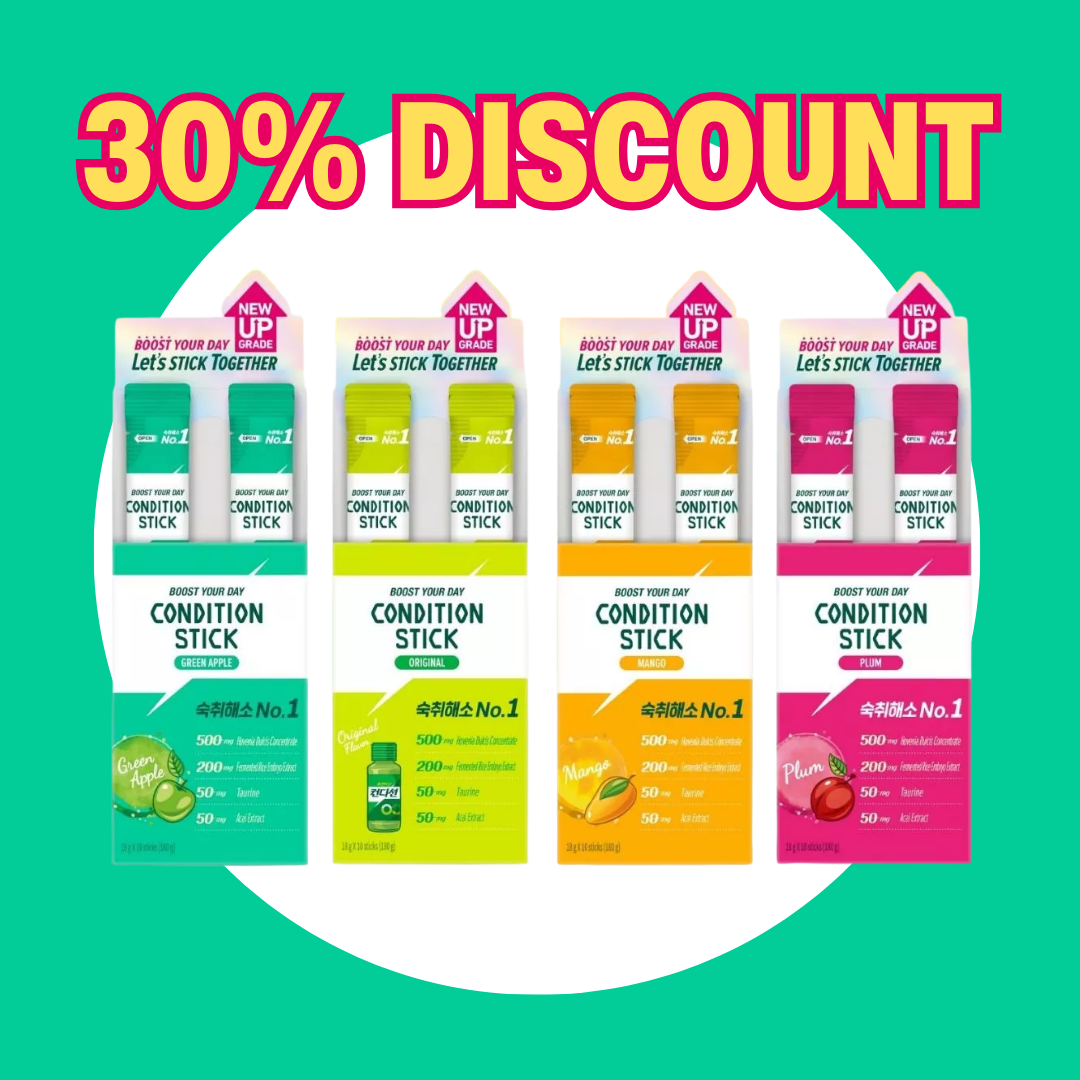 [30% Discount] [Kolmar] Condition Hangover and Vitality Jelly Stick 4 flavors (18g*10ea) / 콜마 컨디션 스틱 (18g*10개입)