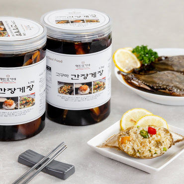 [Ohganae] Premium Soy Sauce Marinated Korean Crab (1.2kg) / 오가네 프리미엄 간장게장 (국산 꽃게, 1.2kg)