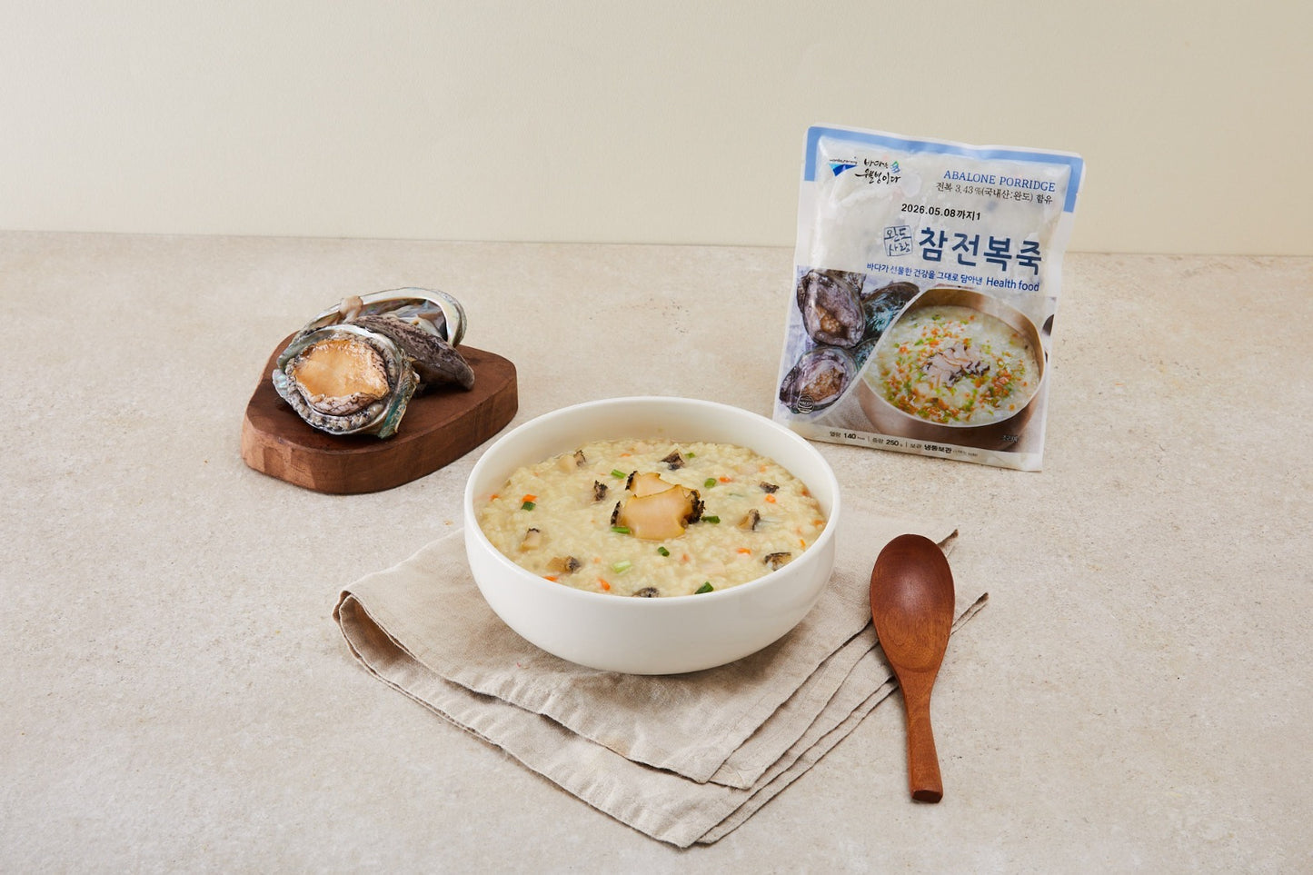 [Wandosarang] Korean Abalone Porridge 250g 완도사랑 국내산 참전복죽 250g