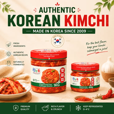 [ChanChanChan] Korean Authentic Kimchi Sliced Cabbage Kimchi 400G / 1KG Bundle Sales / Made in Korea