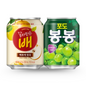 [Bundle of 2][Haitai] Korean Crushed Pear / Grape Bong Bong Juice Drink / 해태 갈아만든배 포도 봉봉