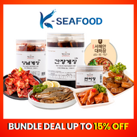 [Bundle Deal]Soy Sauce Marinated Crab1.2kg+Spicy Sauce Marinated Crab 800g+Soy Sauce Marinated Salmon 200g+Korea West Coast Marinated Prawn 400g