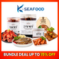 [Bundle Deal]Soy Sauce Marinated Crab1.2kg+Spicy Sauce Marinated Crab 800g+Soy Sauce Marinated Salmon 200g+Korea West Coast Marinated Prawn 400g