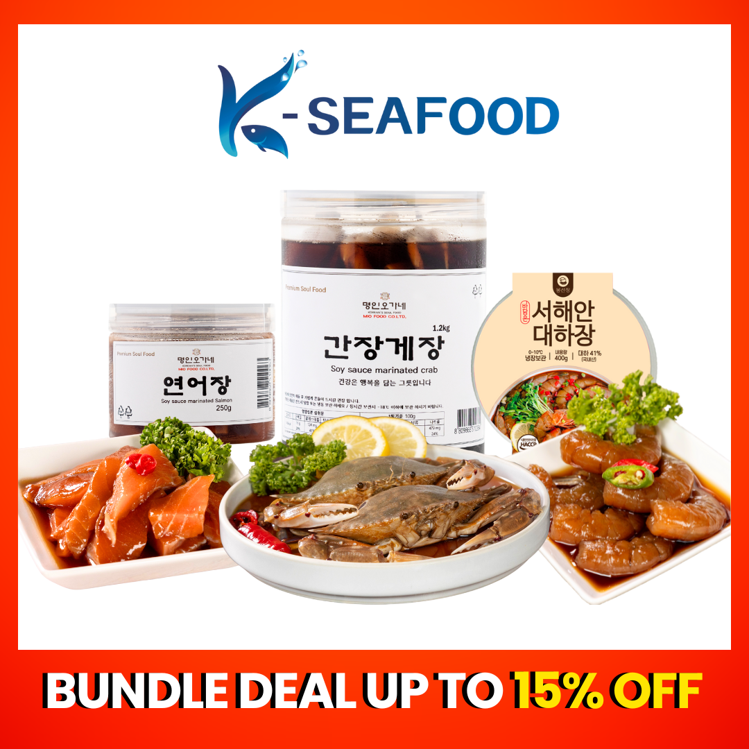 [Bundle Deal][Bundle Deal]Soy Sauce Marinated Crab1.2kg+Soy Sauce Marinated Salmon 200g+Korea West Coast Marinated Prawn 400g