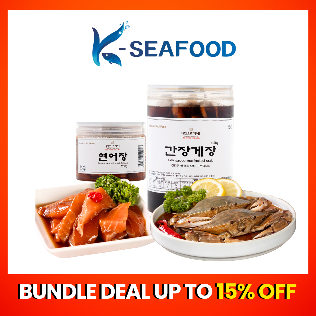 [Bundle Deal][Bundle Deal]Soy Sauce Marinated Crab1.2kg+Soy Sauce Marinated Salmon 200g