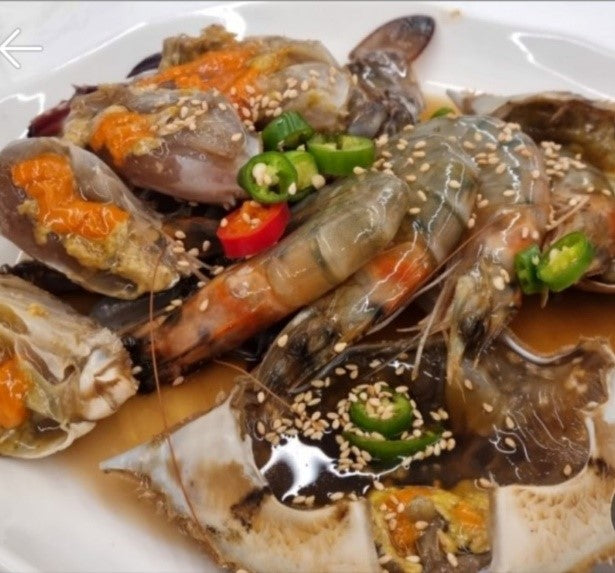 Soy Sauce Marinated Crab&Shrimp Set 새우간장세트 1.3kg (Crab3+Shrimp5)