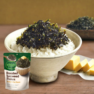 CJ Bibigo Roasted & Seasoned Seaweed Buttered Soy Sauce Flavour 50g / Cj 비비고 버터간장 김자반 50g