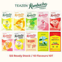 [SG Stock] TEAZEN Kombucha 10 Flavors (10T) / Korean Authentic Probiotic Drink | Slimming Iced Tea | Zero Sugar | Low calorie