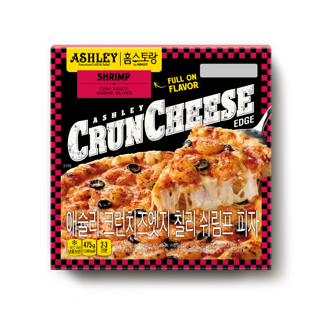 [Ashley] Crunch Cheese Edge Chili Shrimp Pizza 475g / 애슐리 크런치즈엣지 칠리쉬림프 피자 475g