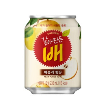 [Bundle of 2][Haitai] Korean Crushed Pear / Grape Bong Bong Juice Drink / 해태 갈아만든배 포도 봉봉