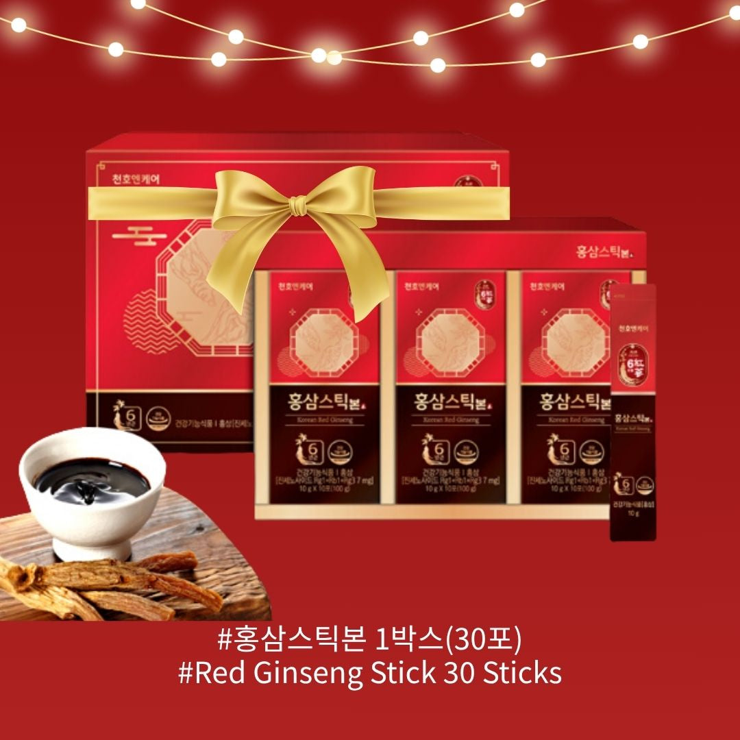 [CHUNHO N CARE] Red Ginseng Stick 本 1 Box (10g*30Sticks) / 천호엔케어 홍삼스틱본 1박스(30포)