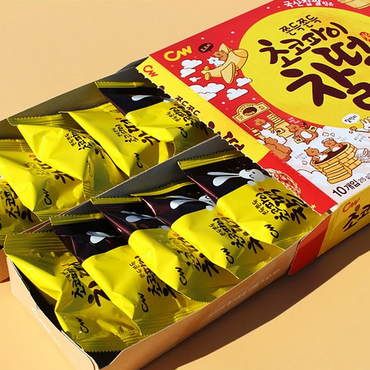 CW Chewy Chocolate Rice Cake Pie 215g(10pcs) 청우 쫀득쫀득 초코파이 찰떡 215g(10개입)