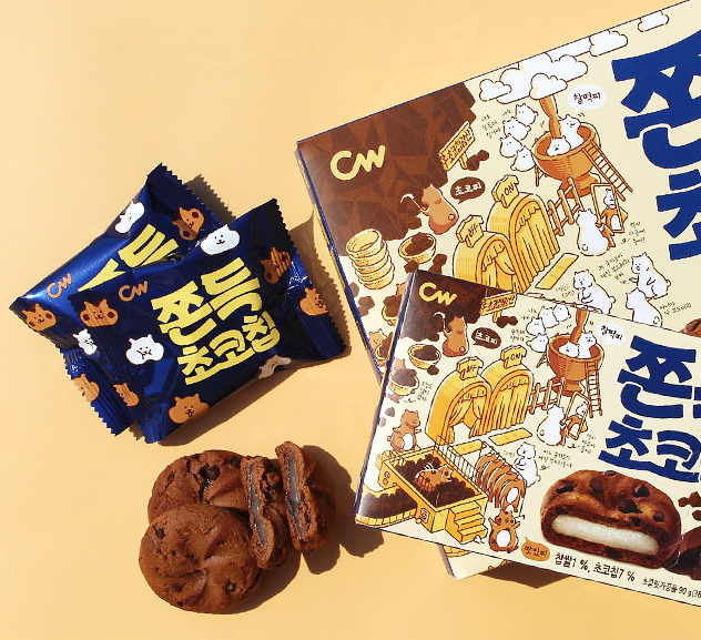 CW Chewy Choco Chip 90g(5pcs) 청우 쫀득 초코칩 90g(5개입)