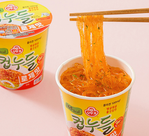 [ottogi]Cup Glass Noodle Rose Flavor 49.8gx6cup 오뚜기 컵누들 로제맛 49.8gx6개입 (165kcal)