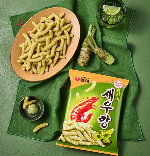 [Nongshim]Wasabi Shrimp Chips 70g 농심 와사비 새우깡 70g