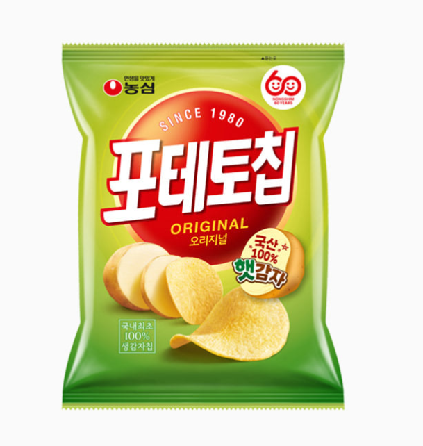 [Nongshim] Potato Chip Original 60g 농심 포테토칩 오리지널 60g