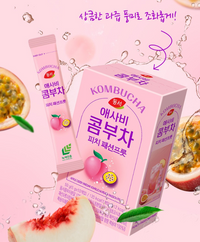 [DS] Apple Cider Vinegar Kombucha Peach Passion Fruit 5gx10stick 동서 애사비 콤부차 피치 패션프룻 5g*10