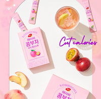 [DS] Apple Cider Vinegar Kombucha Peach Passion Fruit 5gx10stick 동서 애사비 콤부차 피치 패션프룻 5g*10