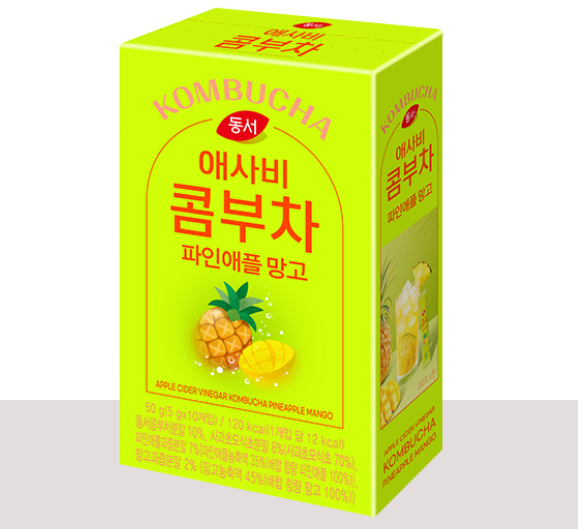 [DS] Apple Cider Vinegar Kombucha Pineapple Mango 5gx10stick 동서 애사비 콤부차 파인애플 망고 5g*10