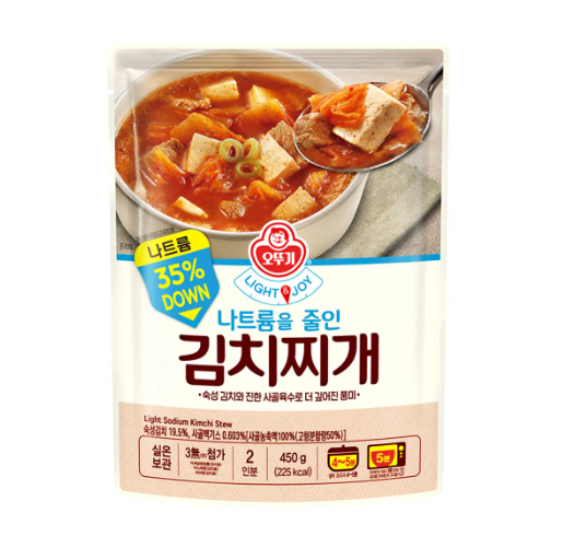[OTOKI] LIGHT & JOY  Stew (Kimchi Jjigae/Soybean Soybean Paste) 450g 오뚜기 나트륨을 줄인 김치찌개/된장찌개 450g