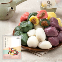 [Sirujoa] Unhardened 5-color Glutinous Rice Songpyeon 750G (50g x 15ea) / 시루조아 굳지않는 5색 찹쌀 송편 750g